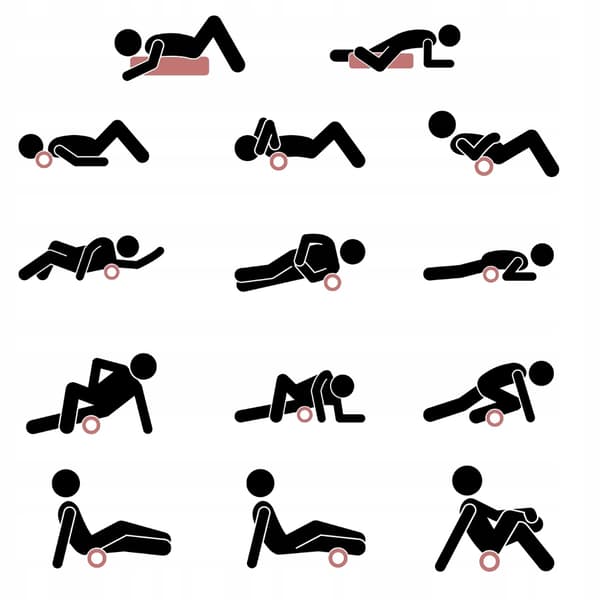 SLÄT ROLLER FÖR MASSAGE, RULLING, ÖVNINGAR, 30CM, SKUM, EPP, HÅRT