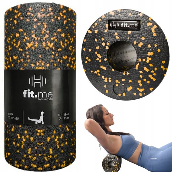 SLÄT ROLLER FÖR MASSAGE, RULLING, ÖVNINGAR, 30CM, SKUM, EPP, HÅRT