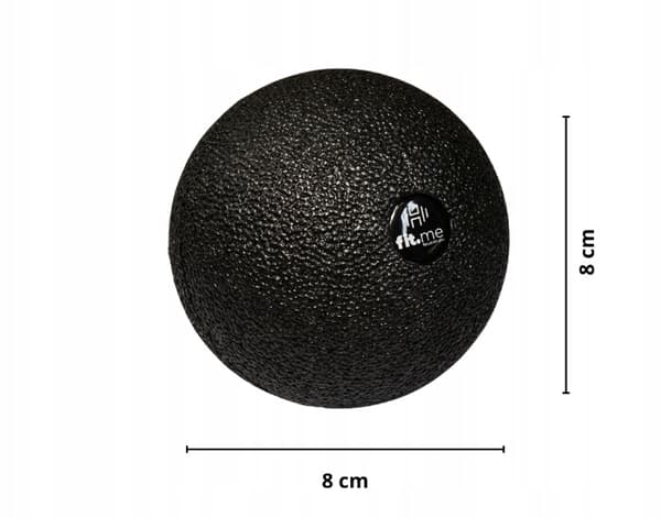 SLÄT BOLLA FÖR MUSKELMASSAGE I EPP-BOX, HÅRD, 8 CM FIT.ME