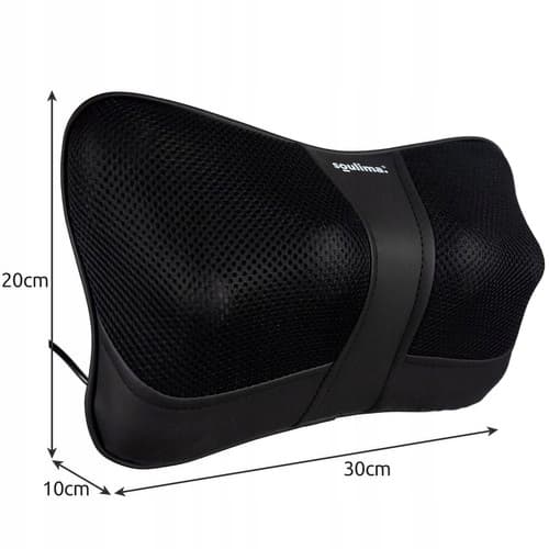 BEMI SHIATSU NACKSMASSAGER VÄRMEKUDD 2 STRÖMFÖRSÖRJNING 12V/220V