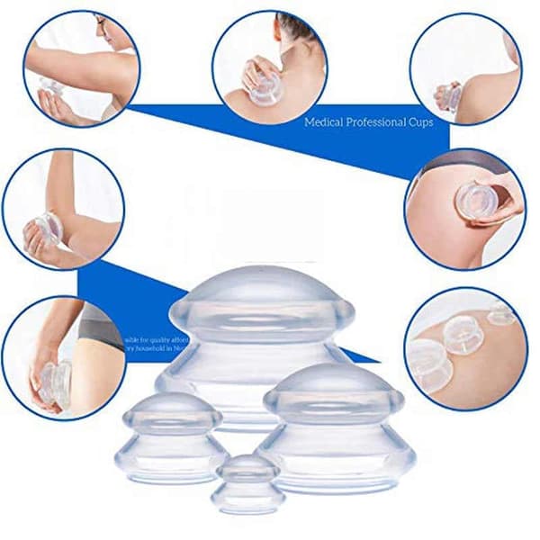 Koppning för helkroppsmassage 4-pack (L-XS) Vit