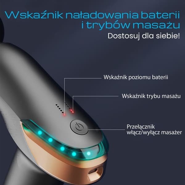 Extralink Massagepistol Lite | Massagepistol | 3200 o/min, 6 udskiftelige spidser