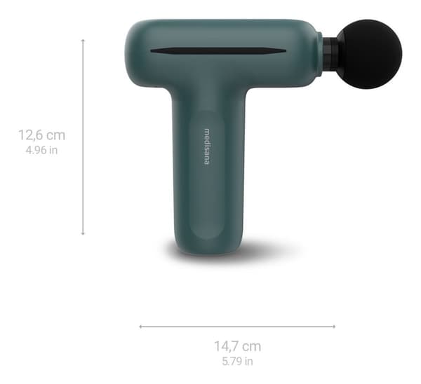 Medisana MG 200 hierontalaite Muscle musta, harmaa