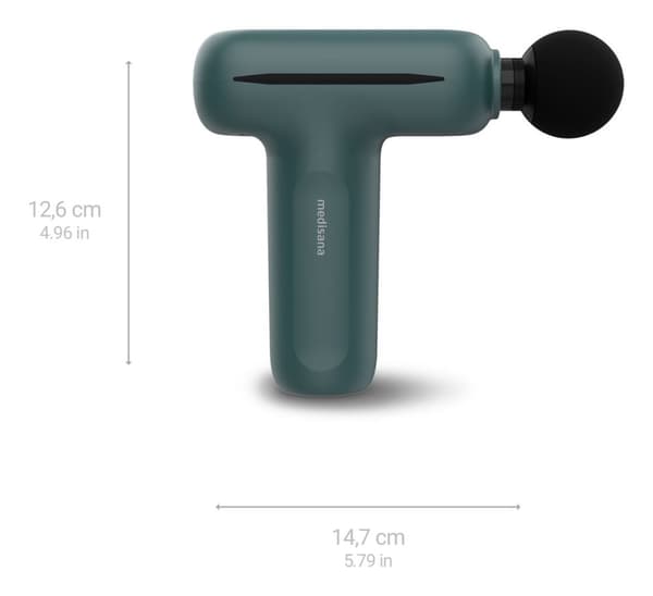 Medisana MG 200 hierontalaite Muscle musta, harmaa
