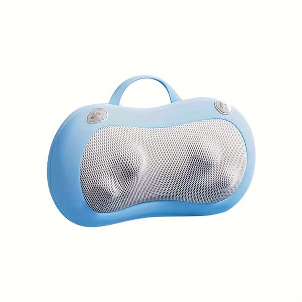 Shiatsu Massager Kudde, Värmeterapi, 3 Intensitetsnivåer,Blå