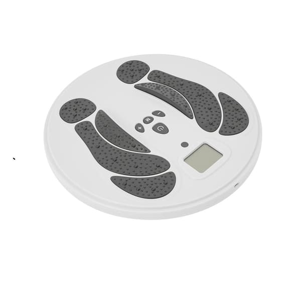 Elektrisk fotmassageapparat, 10 lägen, LCD-display,EU-kontakt, VIT