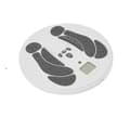 Miniatyrbild 1 av 2: Elektrisk fotmassageapparat, 10 lägen, LCD-display,EU-kontakt, VIT
