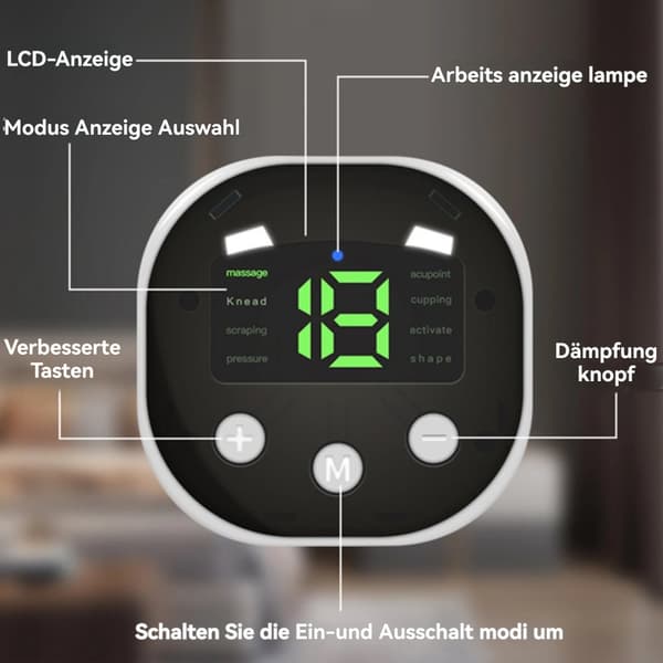 Jalkahierontalaite, 8 hierontatapaa, USB-lataus