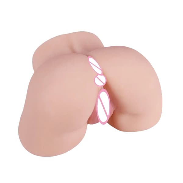 Manlig Onaniprodukt, Mjuk Silikon, Verklighetstrogen Vagina, 2,2 kg rövkött