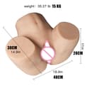 Miniatyrbild 2 av 2: Manlig Onaniprodukt, Mjuk Silikon, Verklighetstrogen Vagina, 15kg Röv-Kött