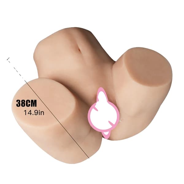 Manlig Onaniprodukt, Mjuk Silikon, Verklighetstrogen Vagina, 15kg Röv-Kött