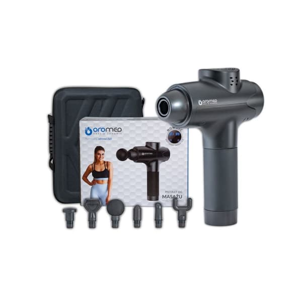 Hierontapistooli rentoutukseen ja lihasten palautumiseen Oromed ORO-GUN PRO BLACK 20 W Musta