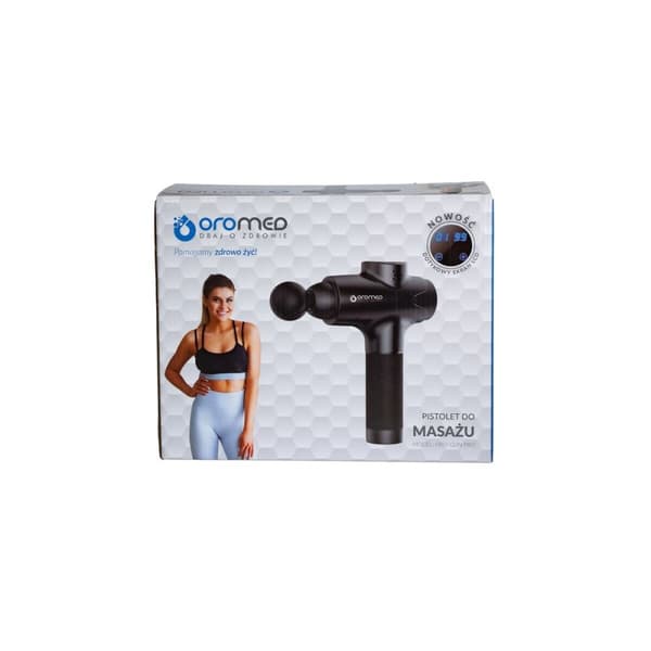 Hierontapistooli rentoutukseen ja lihasten palautumiseen Oromed ORO-GUN PRO BLACK 20 W Musta