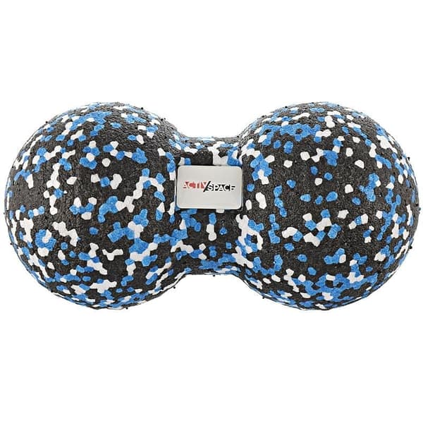 Dubbel epp massageboll 8x16 cm - dubbelboll Blå
