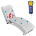 Miniatyrbild 3 av 5: vidaXL Massagefåtölj vit konstläder