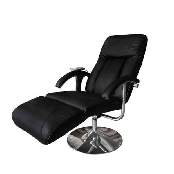 vidaXL massagestol kunstlæder sort