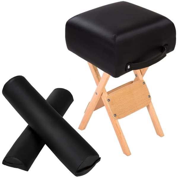 Pall + 2 massagerullar - svart