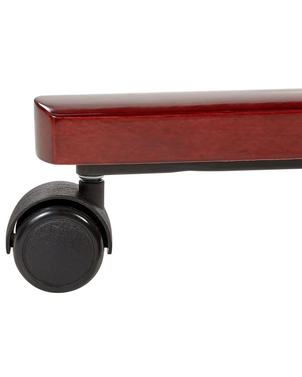 Massagestol Beige läder Svängbar Gaslift Justerbar höjd med hjul Ergonomisk Modernt kontor