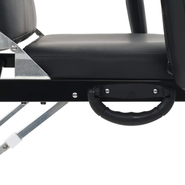 vidaXL mobil ansigtsbehandlingsstol kunstlæder 185 x 78 x 76 cm sort