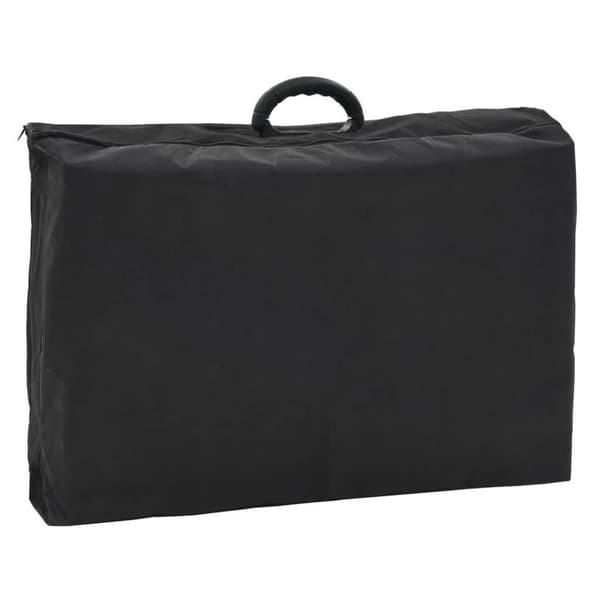 vidaXL mobil ansigtsbehandlingsstol kunstlæder 185 x 78 x 76 cm sort
