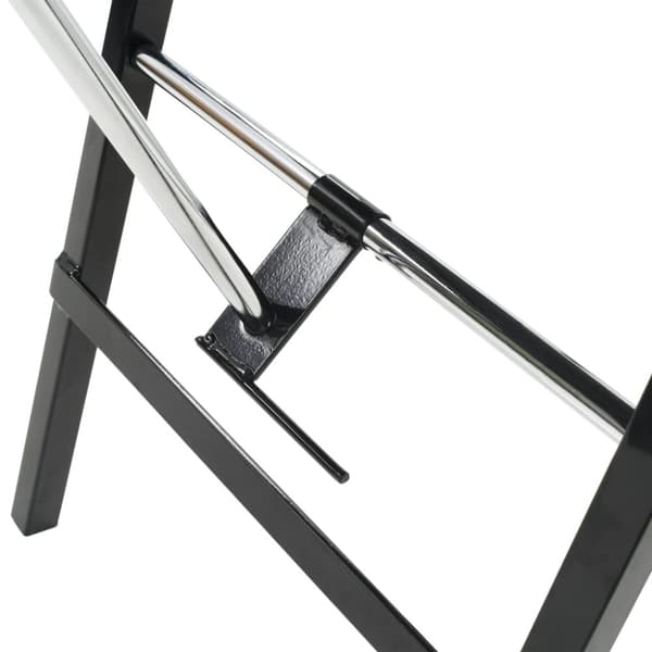 vidaXL Bärbar behandlingsstol konstläder 185x78x76 cm svart
