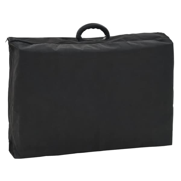 vidaXL Bärbar behandlingsstol konstläder 185x78x76 cm svart