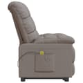 Miniatyrbild 4 av 11: vidaXL Massagefåtölj taupe tyg