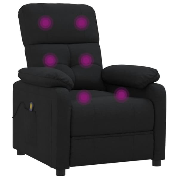 vidaXL massagestol stof sort