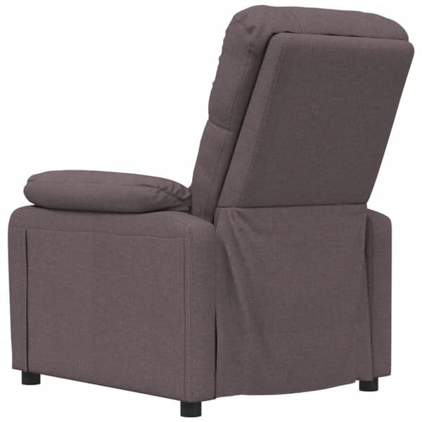 vidaXL massagestol stof mørkebrun