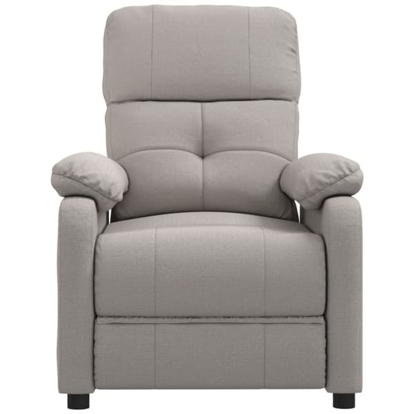 vidaXL Massagefåtölj taupe tyg