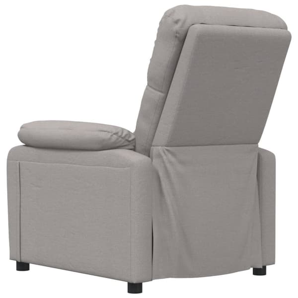 vidaXL Massagefåtölj taupe tyg