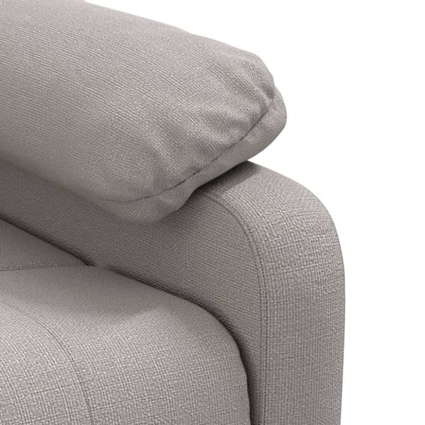 vidaXL Massagefåtölj taupe tyg