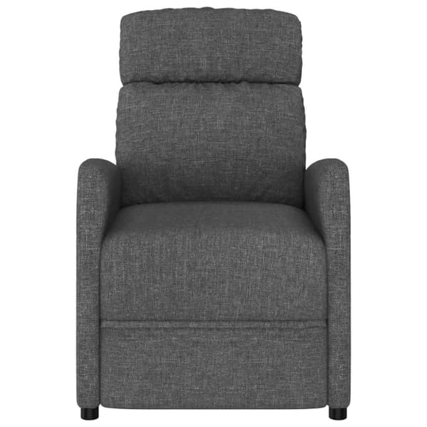 vidaXL Massagefåtölj mörkgrå tyg