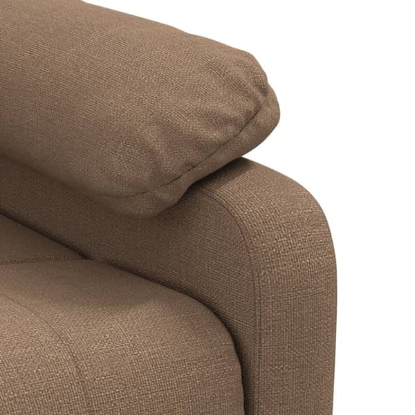 vidaXL massagestol stof brun