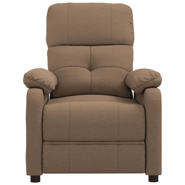 vidaXL Massagefåtölj brun tyg