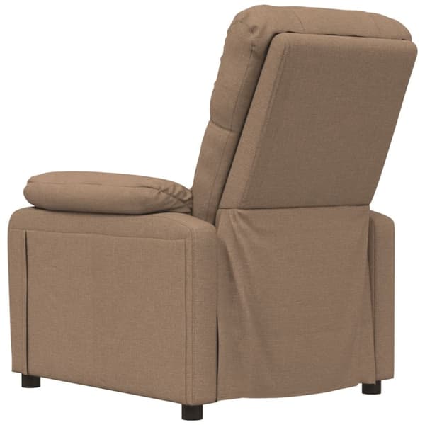 vidaXL Massagefåtölj brun tyg