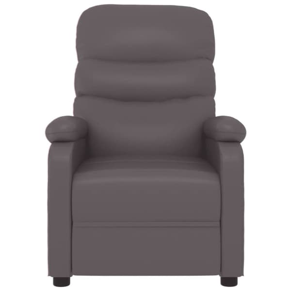 vidaXL massagestol kunstlæder grå