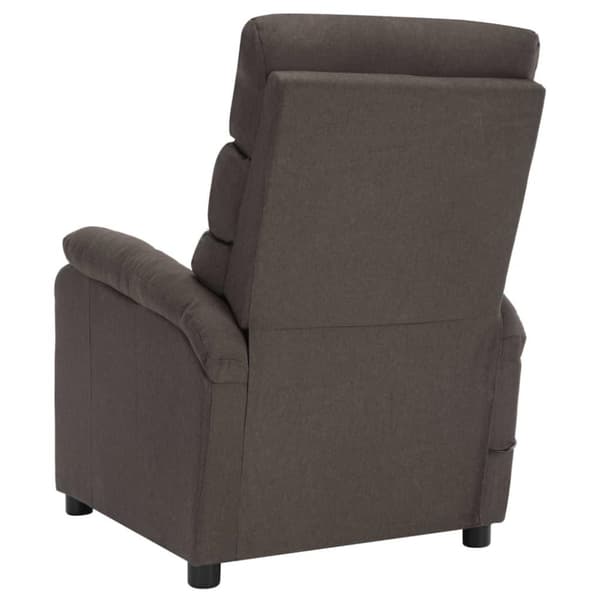 vidaXL Massagefåtölj taupe tyg