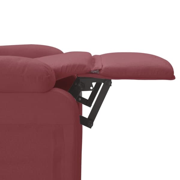 vidaXL massagestol stof vinrød