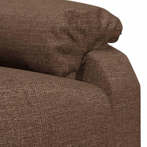 vidaXL massagestol stof brun