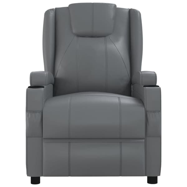 vidaXL Massagefåtölj antracit konstläder