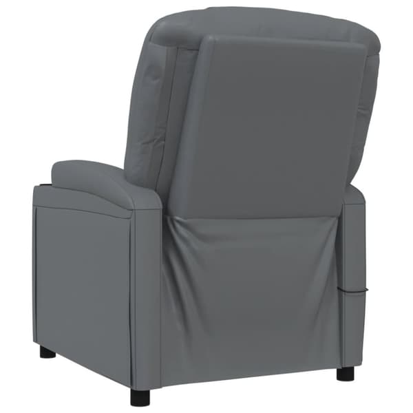 vidaXL Massagefåtölj antracit konstläder