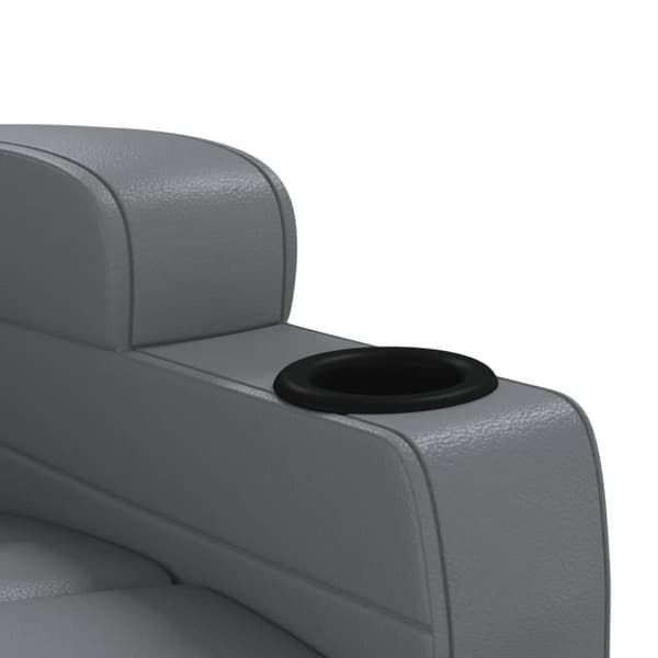 vidaXL Massagefåtölj antracit konstläder