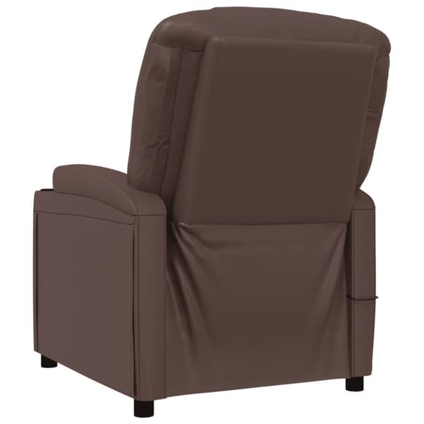 vidaXL massagestol kunstlæder brun