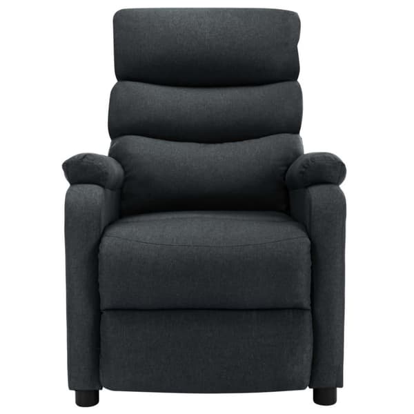 vidaXL Elektrisk massagefåtölj mörkgrå tyg
