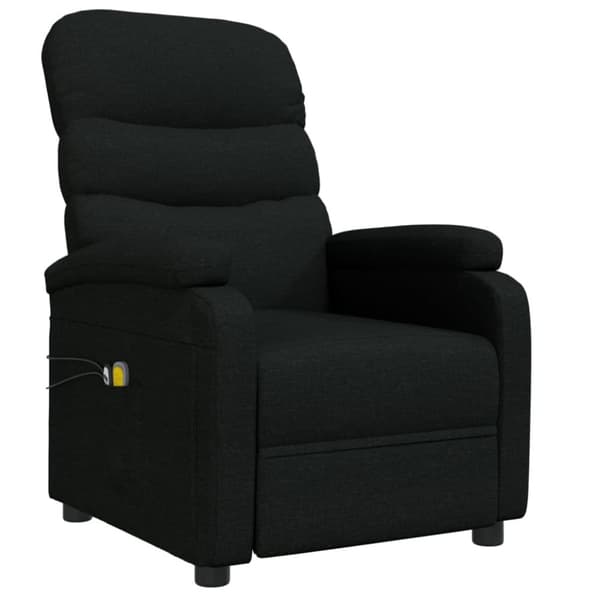 vidaXL eldrevet massagestol stof sort