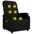 Miniatyrbillede 8 af 11: vidaXL eldrevet massagestol stof sort