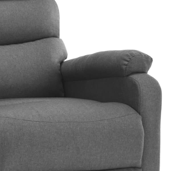 vidaXL Elektrisk massagefåtölj ljusgrå tyg