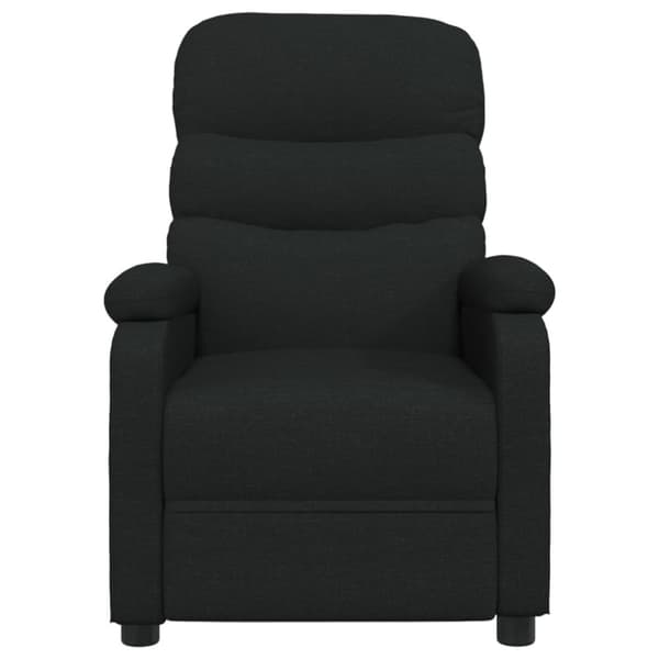 vidaXL Elektrisk massagefåtölj svart tyg