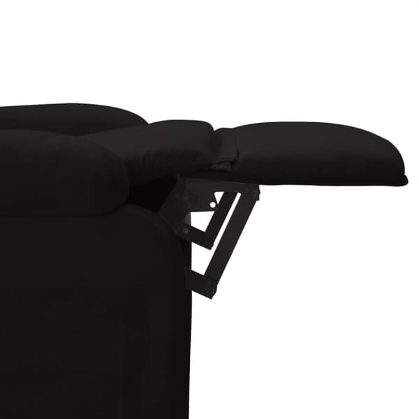 vidaXL Elektrisk massagefåtölj svart tyg